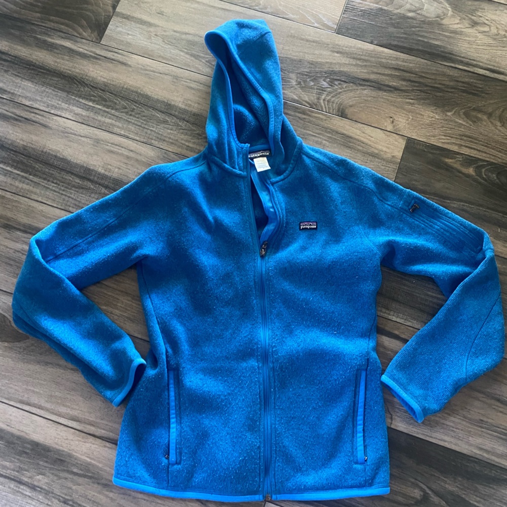 Patagonia Blue Womens Ribbed Knit Pullover Sweater